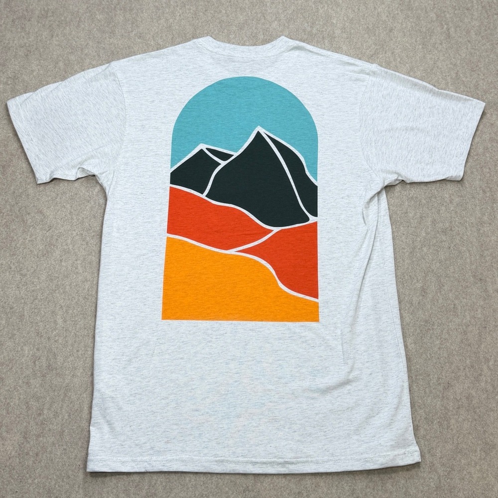 Trek Graphic T-Shirt Mens Size M Gray Cycling Racing Athleisure Casual Outdoors